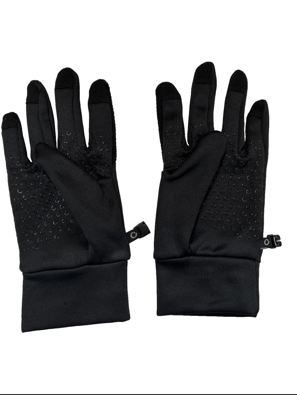 180S Unisex Stretch Gloves Black Touch Screen Running Athletic Winter NWOT Sz M